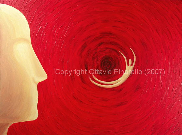 "Profile of a fall in red" - 2007
