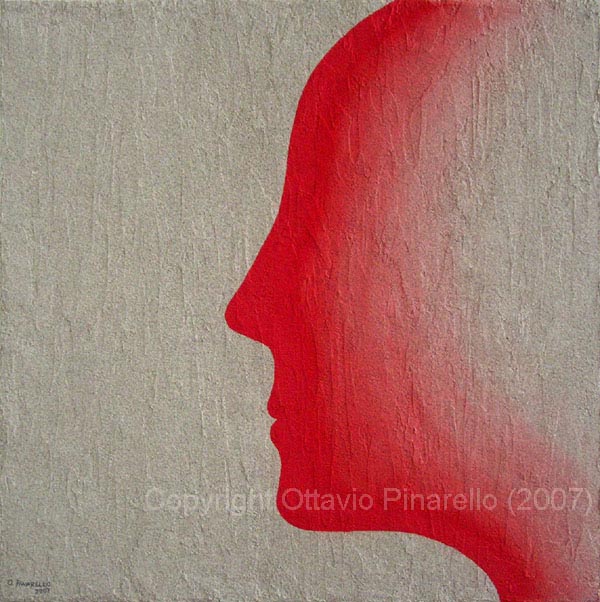 "Il profilo e la sabbia (in rosso)" - 2007